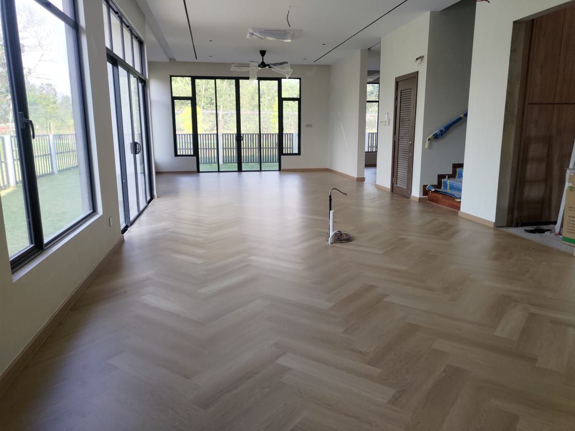 SPC Flooring, Herringbone, Ixora Oak