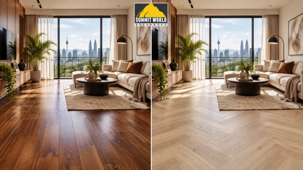 SPC vs Solid Timber Flooring Malaysia The Ultimate 2026 Renovation Guide